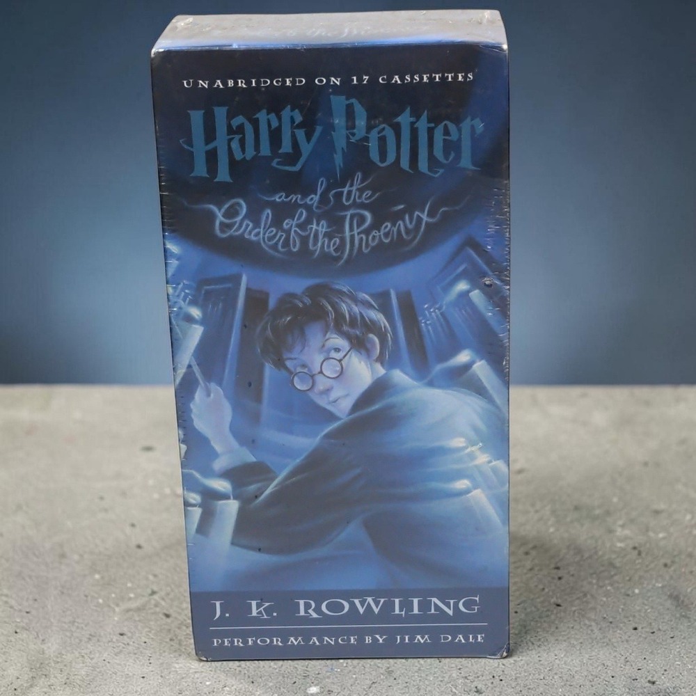 VTG Harry Potter Order of the Phoenix 17 Cassette Audiobook Jim Dale Sealed NEW